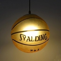 Glas Pendant Cafe Retro Basketball Pendant