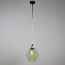 Glas 1 lys kunstnerisk minimalistisk vedhæng