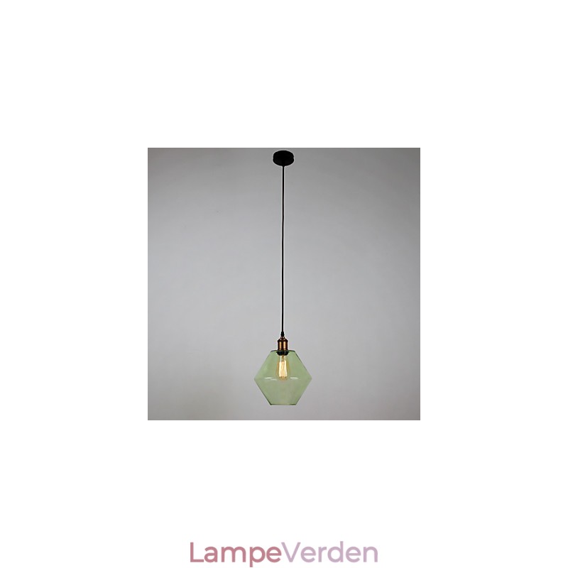 Glas 1 lys kunstnerisk minimalistisk vedhæng