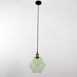 Glas 1 lys kunstnerisk minimalistisk vedhæng