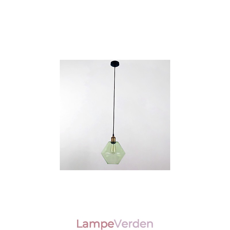Glas 1 lys kunstnerisk minimalistisk vedhæng