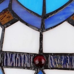 Europæisk landdistrikt kreativ kunst farvet glas lysekrone restaurering af gamle måder lampe lys