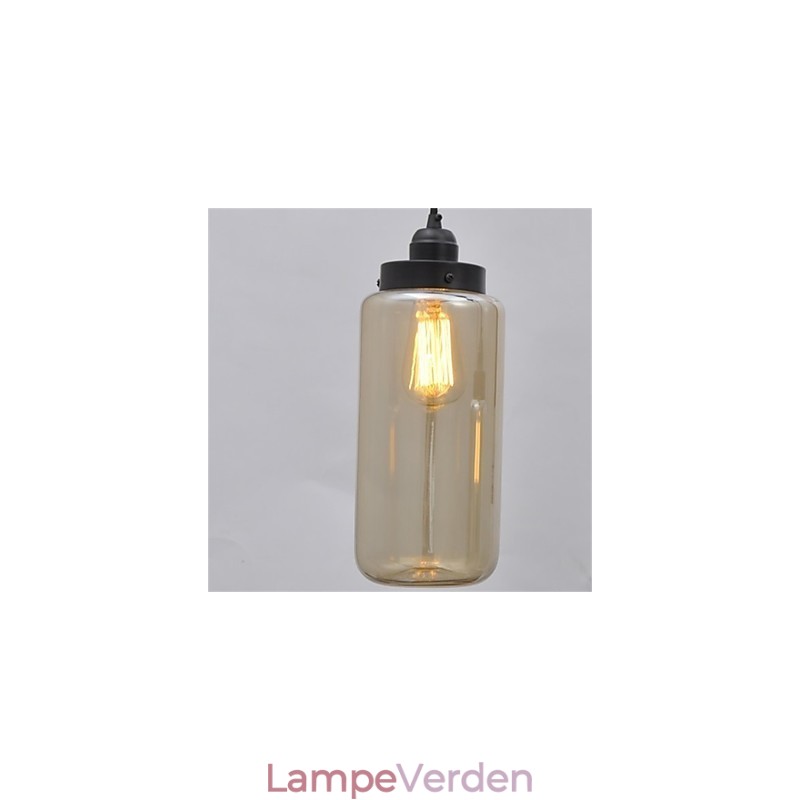 Amerikansk retro minimalistisk enkelt glas lysekrone