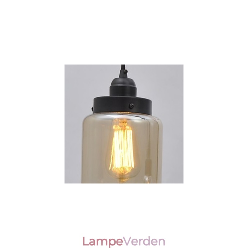 Amerikansk retro minimalistisk enkelt glas lysekrone