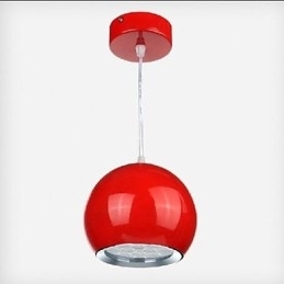 Moderne moderne Globe maleri Metal Pendel Light