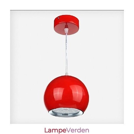 Moderne moderne Globe maleri Metal Pendel Light