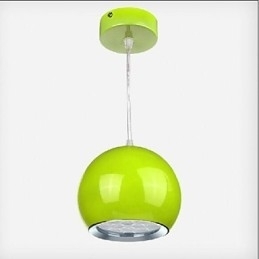 Moderne moderne Globe maleri Metal Pendel Light