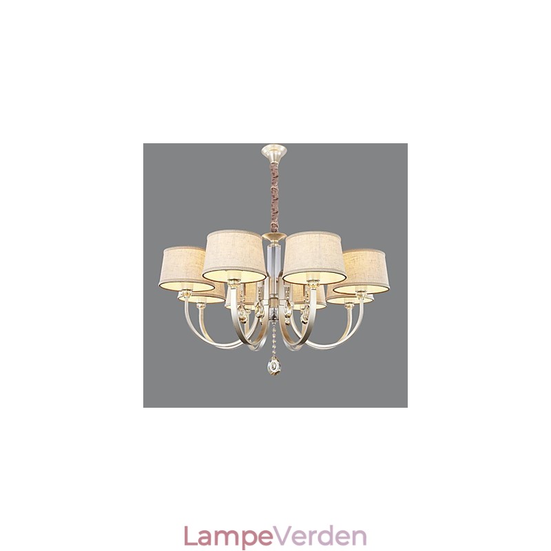 Country Crystal Sølv Metal Lysekrone