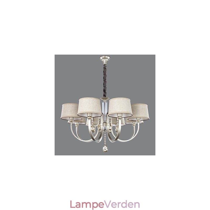 Country Crystal Sølv Metal Lysekrone