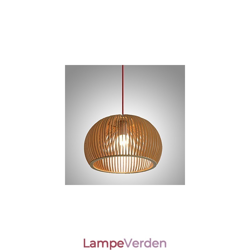 Designstil Cirkulær Funktion L Pendel 1 Lys træ