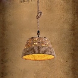 Loft Industrial Wind Creative Nordic Hemp Rope Meals Lysekrone Lampe