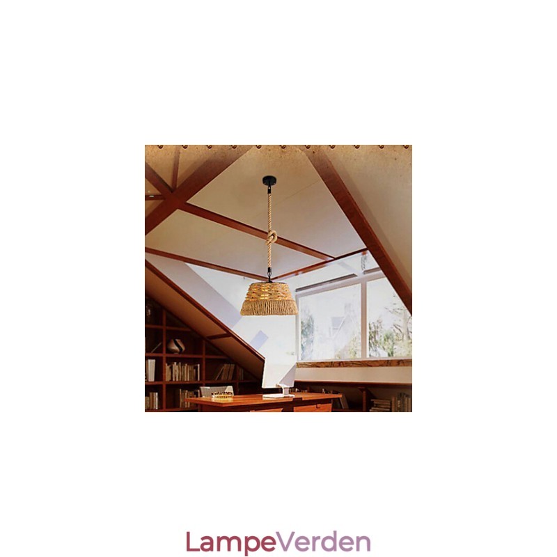 Loft Industrial Wind Creative Nordic Hemp Rope Meals Lysekrone Lampe