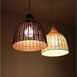 Landlig stil Cany Art Creative Håndlavet af Cane Makes Up Droplight Lampe
