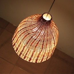 Landlig stil Cany Art Creative Håndlavet af Cane Makes Up Droplight Lampe