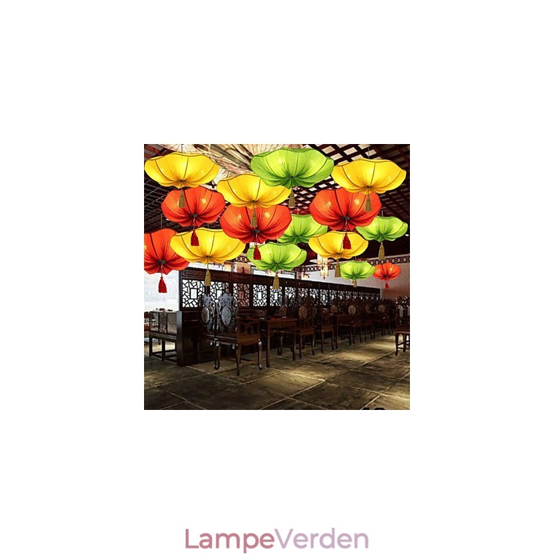 Klædekunst Romantisk efterligning af klassisk droplight Sydøstasien Lotus Lantern Lamp Light