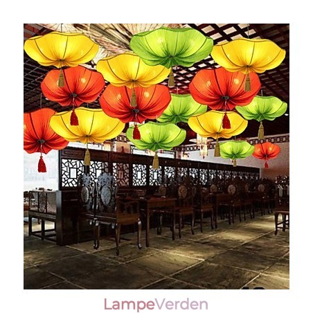 Klædekunst Romantisk efterligning af klassisk droplight Sydøstasien Lotus Lantern Lamp Light Klædekunst Romantisk efterligning af klassisk droplight Sydøstasien Lotus Lantern Lamp Light