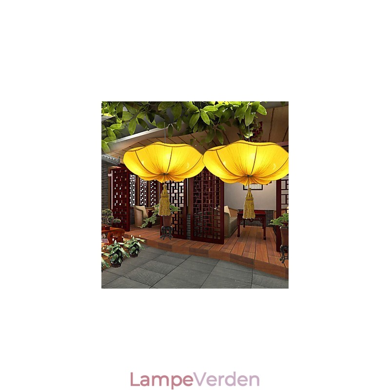 Klædekunst Romantisk efterligning af klassisk droplight Sydøstasien Lotus Lantern Lamp Light
