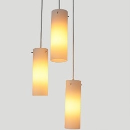 Cylindrisk glas lige enkelt hoved tromle tromle Simple Droplight Lampebelysning