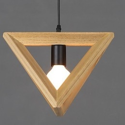 Moderne træ pendant Light Simple Pendel Lamper Cafe Pendel Lampe