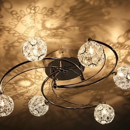 Moderne moderne galvaniseret flush Mount