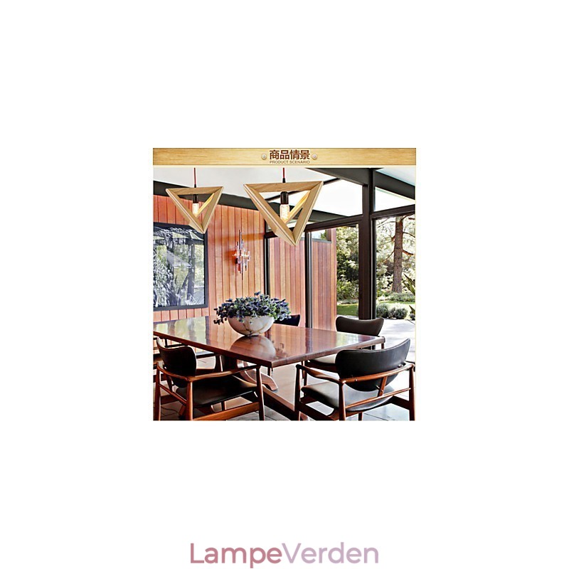 Moderne træ pendant Light Simple Pendel Lamper Cafe Pendel Lampe