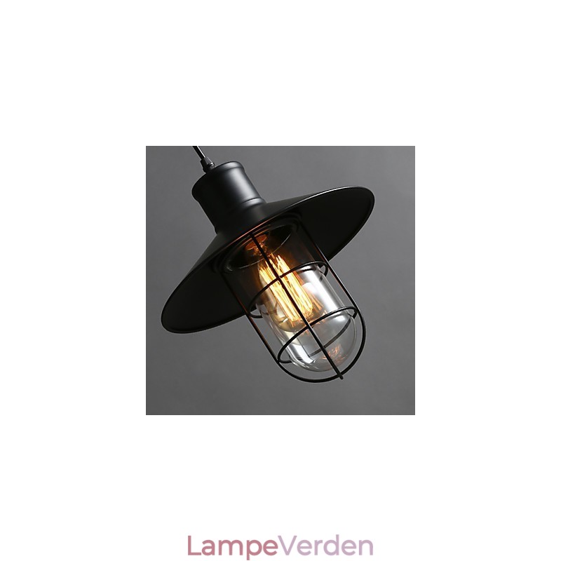Enkelt hoved fuglebur lysekrone lampe
