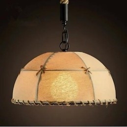En kort Vogue Lights Halvcirkel Hemp Rope Lysekrone