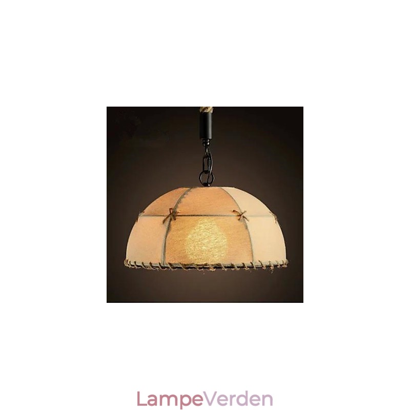 En kort Vogue Lights Halvcirkel Hemp Rope Lysekrone