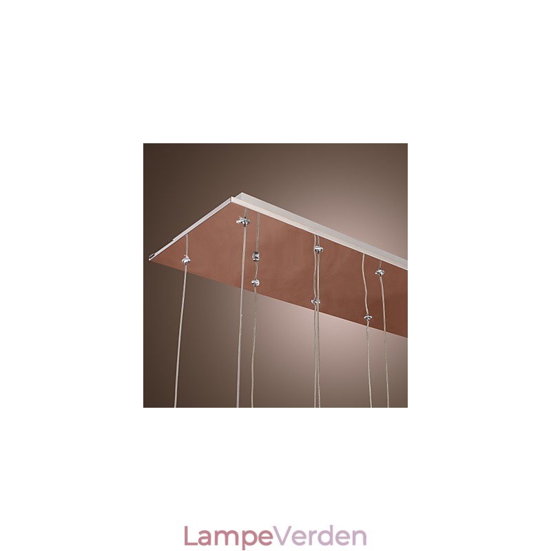 Moderne moderne Crystal Chrom Metal Pendellampe