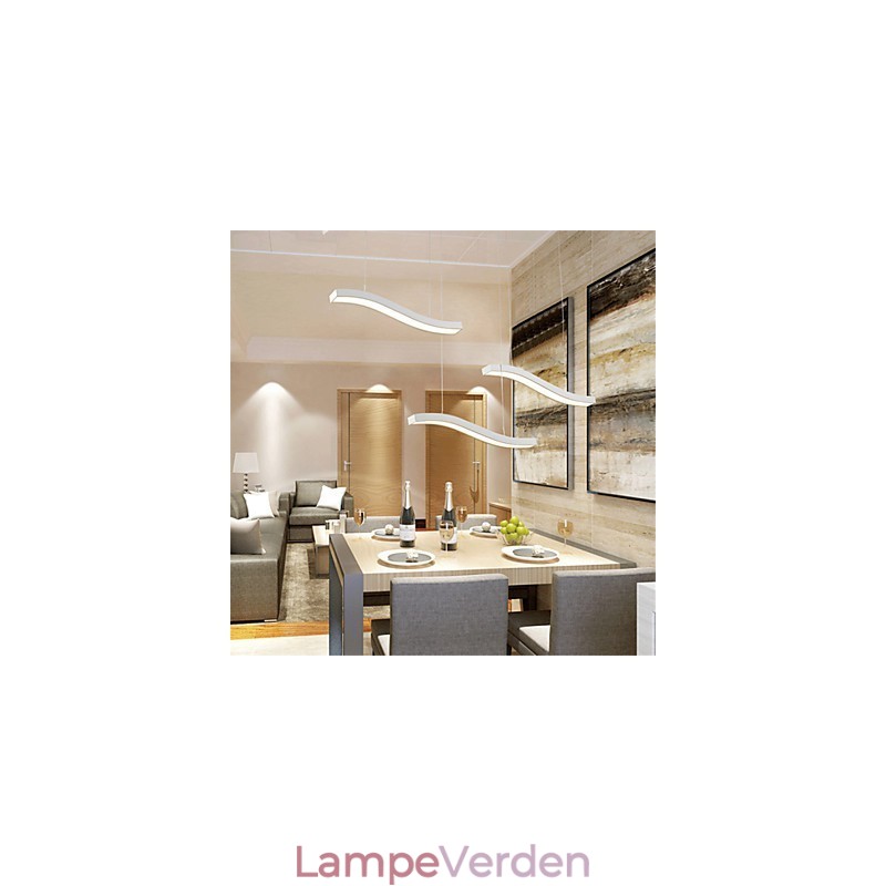 Bølget design mode simpel akryl pendel lys