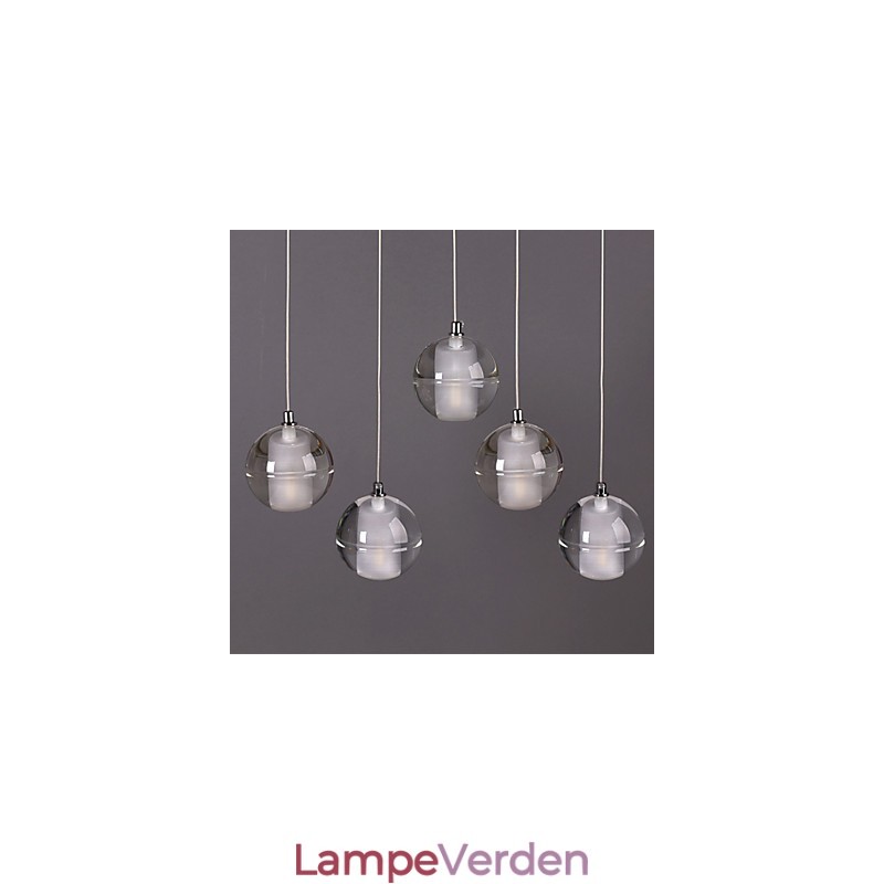 1 lys Krystalglas Sten Pendel Lampe Cafe Pendel Lys Dekorativ Pendel Belysning