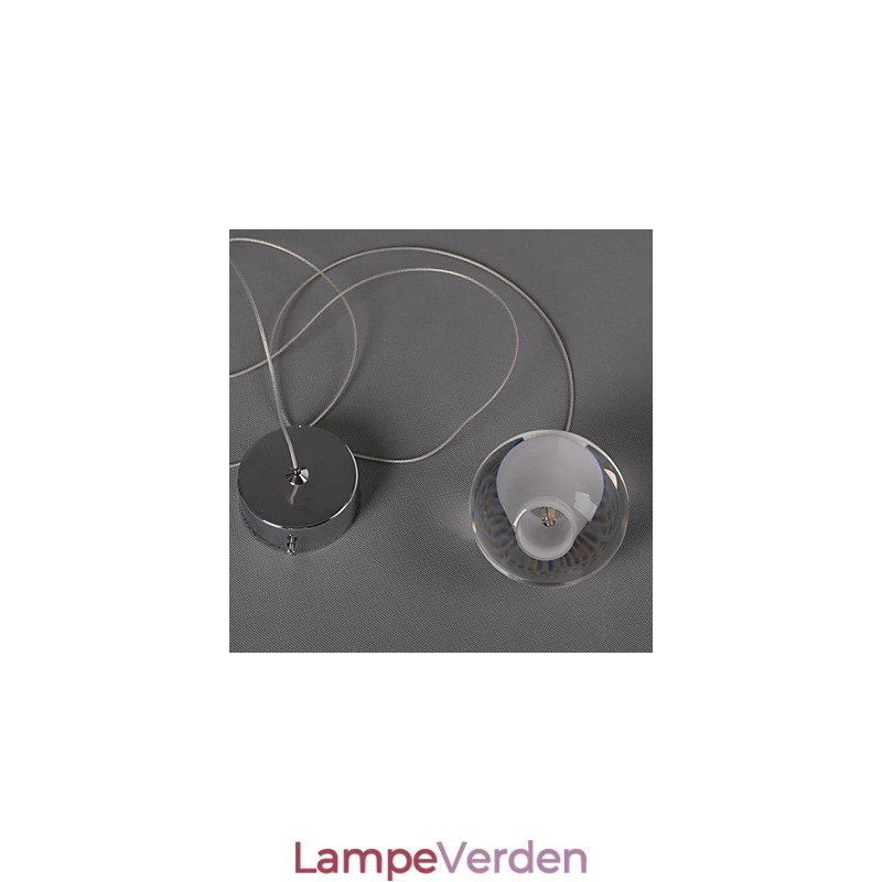 1 lys Krystalglas Sten Pendel Lampe Cafe Pendel Lys Dekorativ Pendel Belysning