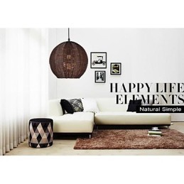 Moderne moderne Lanterne Country Globe Metal Pendel Light