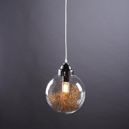 Moderne moderne traditionel klassisk vintage lanterne Country Nikkel Glas Pendant Light Dining