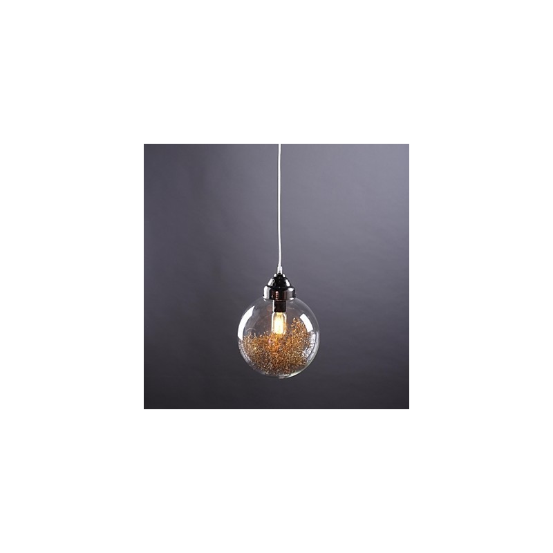 Moderne moderne traditionel klassisk vintage lanterne Country Nikkel Glas Pendant Light Dining
