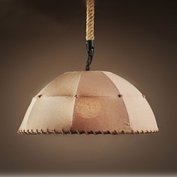 Contracted Nordic Vintage Linens Hemp Rope American Country Droplight Lampe