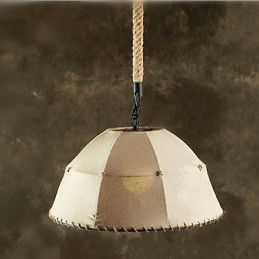 Contracted Nordic Vintage Linens Hemp Rope American Country Droplight Lampe