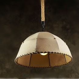 Contracted Nordic Vintage Linens Hemp Rope American Country Droplight Lampe
