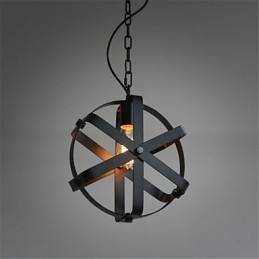 Vintage stil industriel rund pendant lys Loft boligindretning dekorativ lysekrone