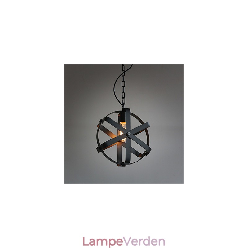 Vintage stil industriel rund pendant lys Loft boligindretning dekorativ lysekrone