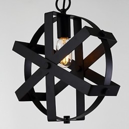 Vintage stil industriel rund pendant lys Loft boligindretning dekorativ lysekrone