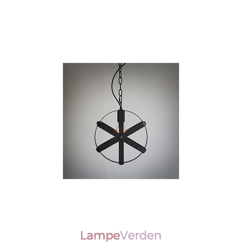 Vintage stil industriel rund pendant lys Loft boligindretning dekorativ lysekrone