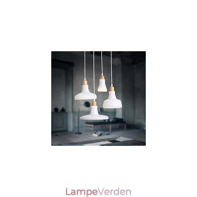 Kreativ karakteristisk 4 lys pendel med jernskærm