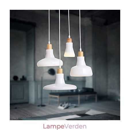 Kreativ karakteristisk 4 lys pendel med jernskærm