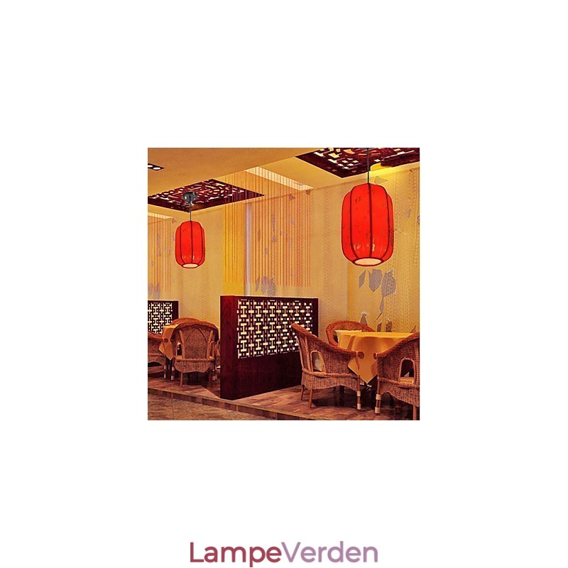 Archaize Fåreskind Rød Lanterner Porch Droplight Lampe Lys