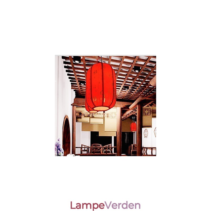 Archaize Fåreskind Rød Lanterner Porch Droplight Lampe Lys