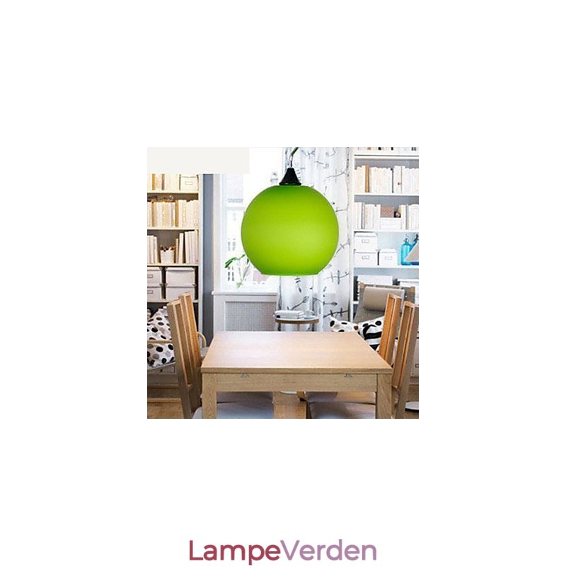 Enkel modefarve glas lysekrone lys