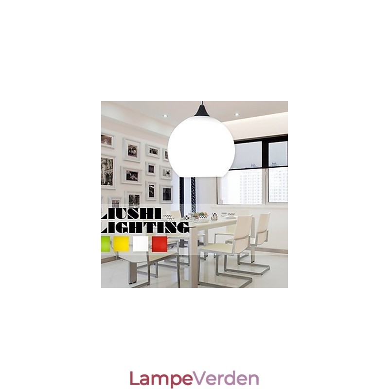Enkel modefarve glas lysekrone lys