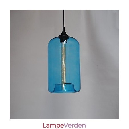Flaske Design Pendel 1 Lys med gennemsigtig skærm Flaske Design Pendel 1 Lys med gennemsigtig skærm