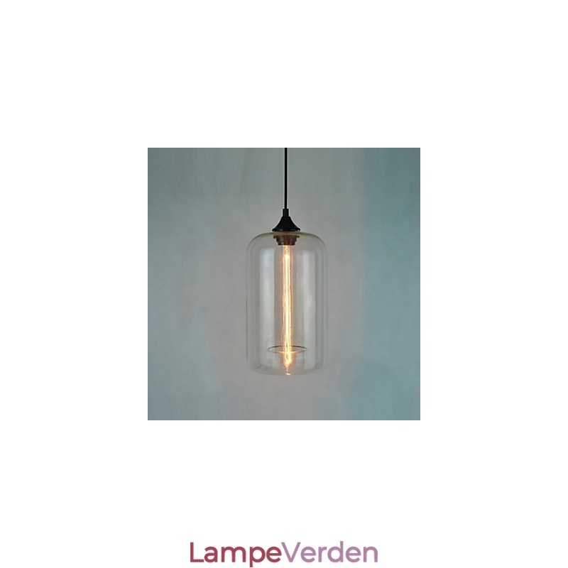 Flaske Design Pendel 1 Lys med gennemsigtig skærm